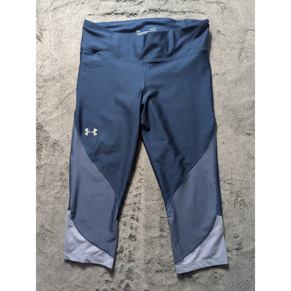 Under Armour Compression Capri Leggings Women's Size Large Blue